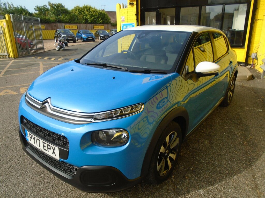 Citroen C3 1.2 Puretech Feel Hatchback Euro PY17EPX Blue #2