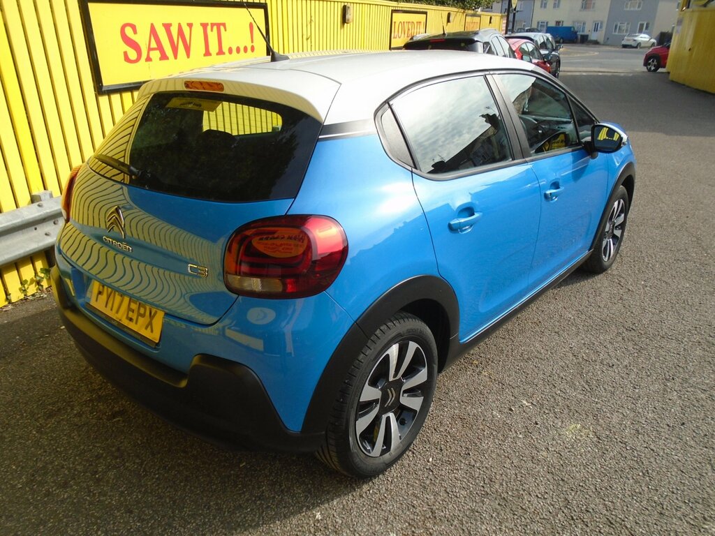 Citroen C3 1.2 Puretech Feel Hatchback Euro PY17EPX Blue #5