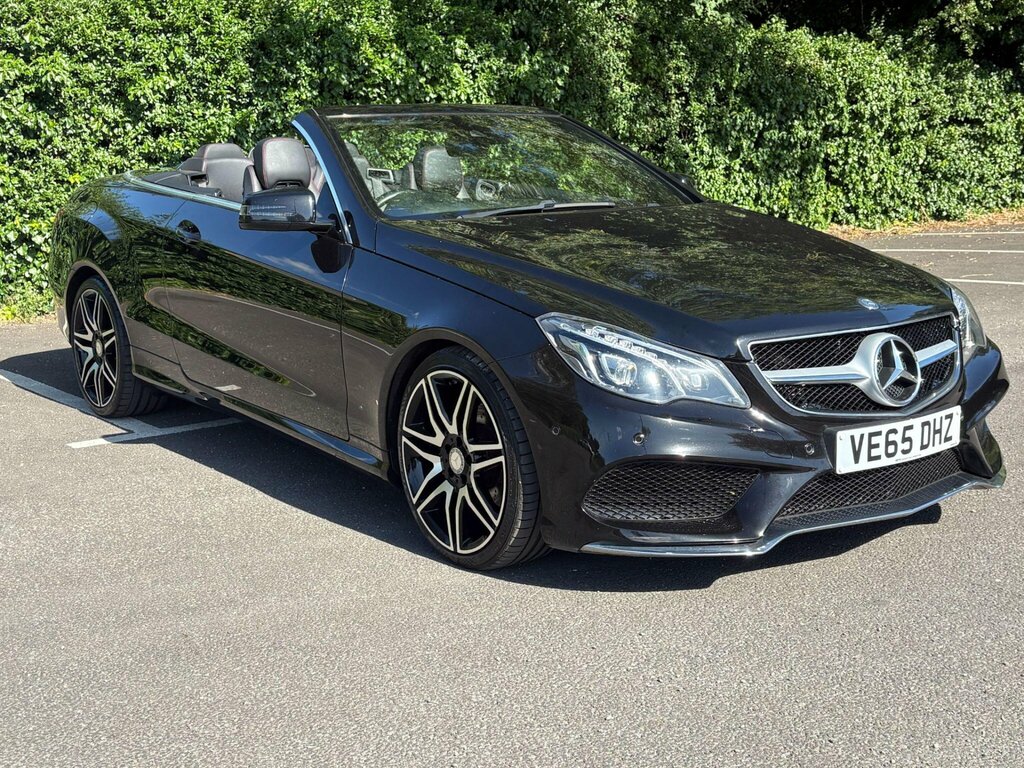 Mercedes-Benz E Class 3.0 E350d V6 Bluetec Amg Line Cabriolet G-tronic Black