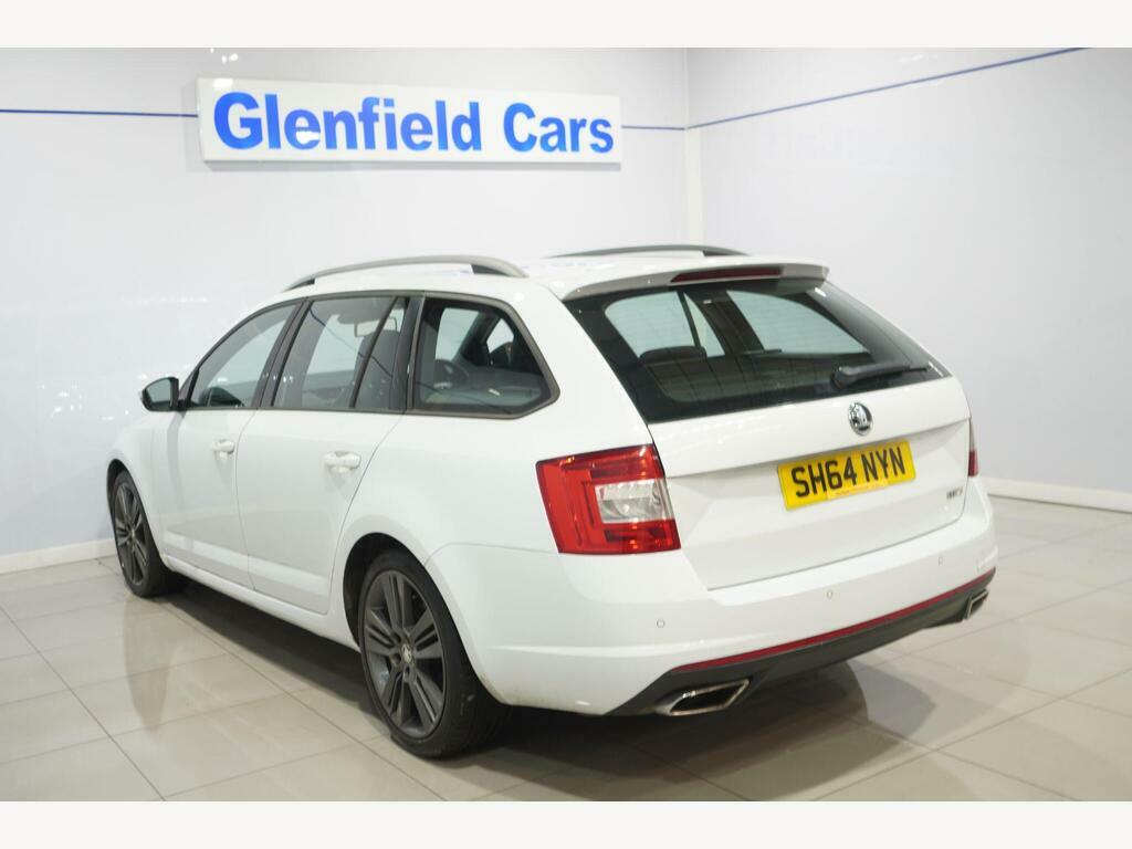 Skoda Octavia Estate White #27