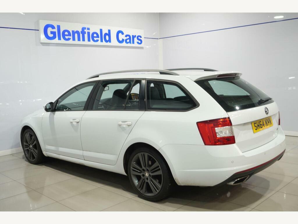 Skoda Octavia Estate White #26