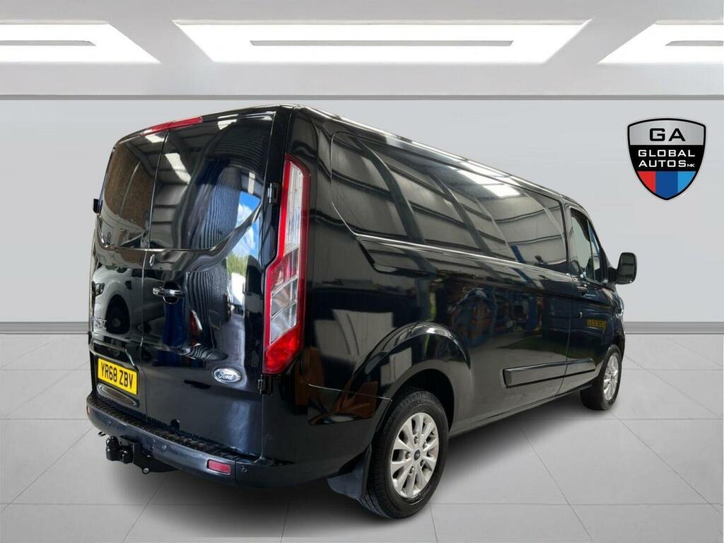 Ford Transit Custom Panel Van 2.0 300 Ecoblue Limited L2 H1 Euro 6 YR68ZBV Black #3