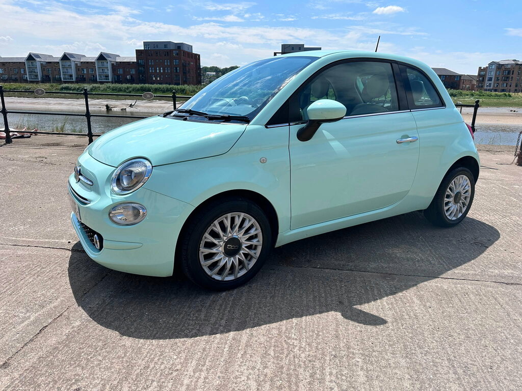 Fiat 500 1.2 Lounge Hatchback Euro 6 Ss WG19XGE Green #2