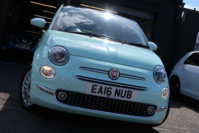 Fiat 500 2016 1.2 Lounge Hatchback Dualogic Euro Green