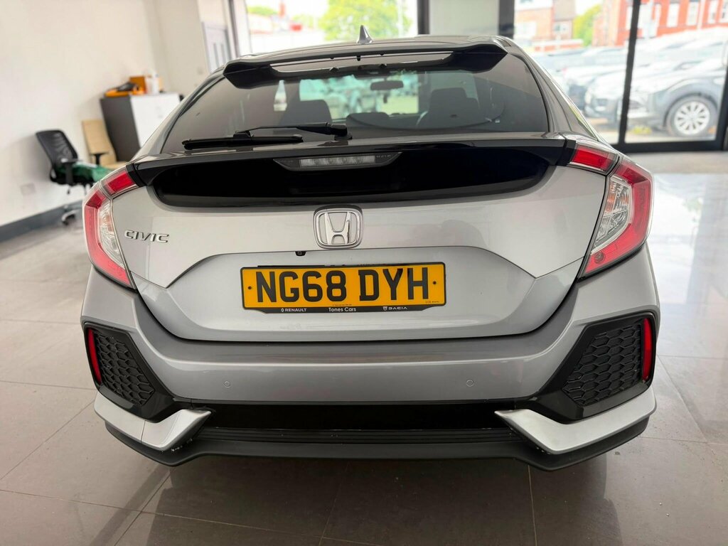 Honda Civic 1.0 Vtec Turbo Sr Euro 6 Ss Silver #5