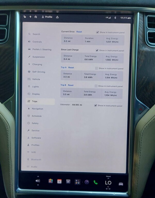 Tesla Model S Model S 100D Blue #47