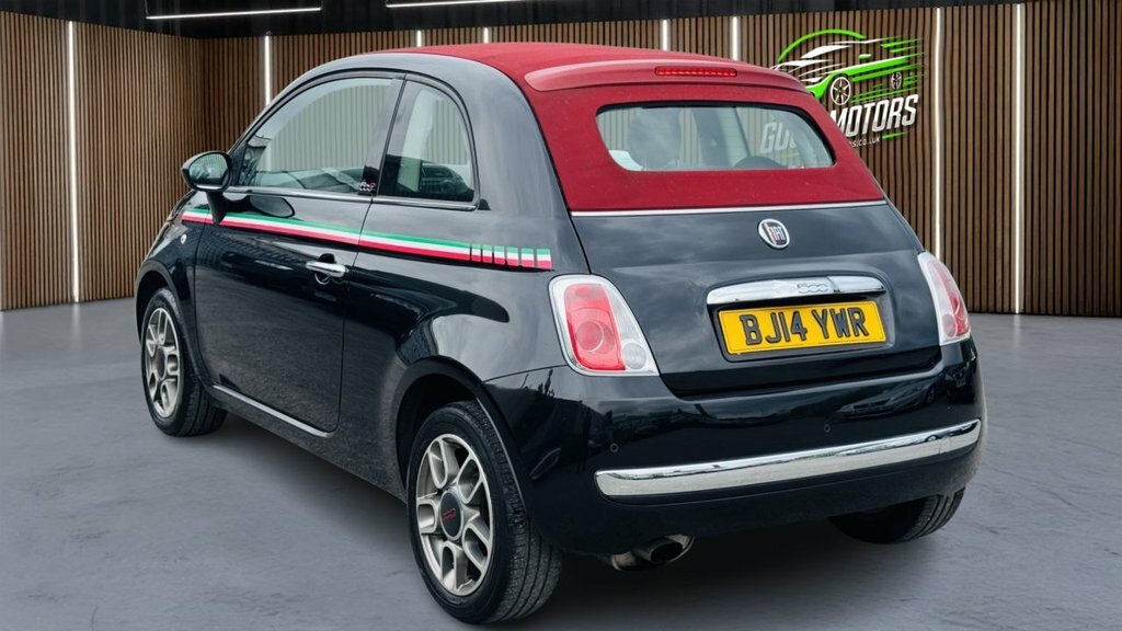 Fiat 500C Convertible Black #6