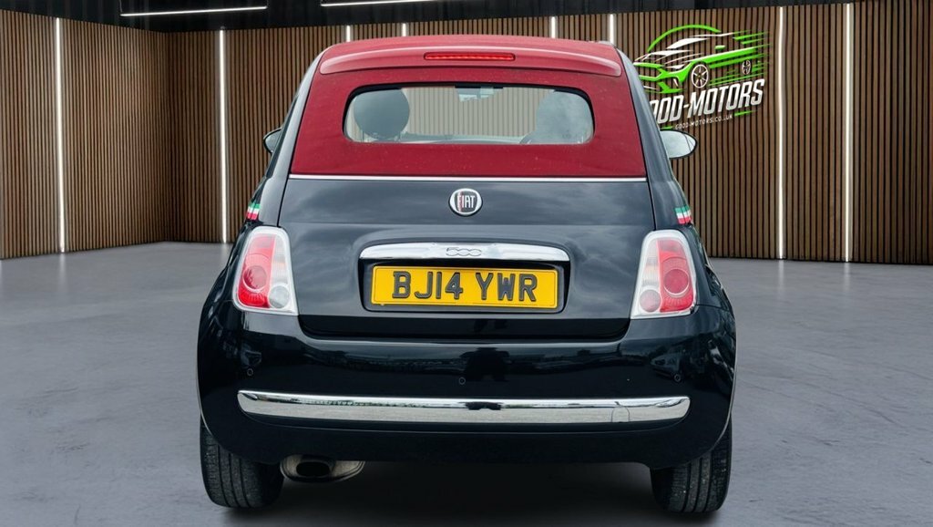 Fiat 500C Convertible Black #5