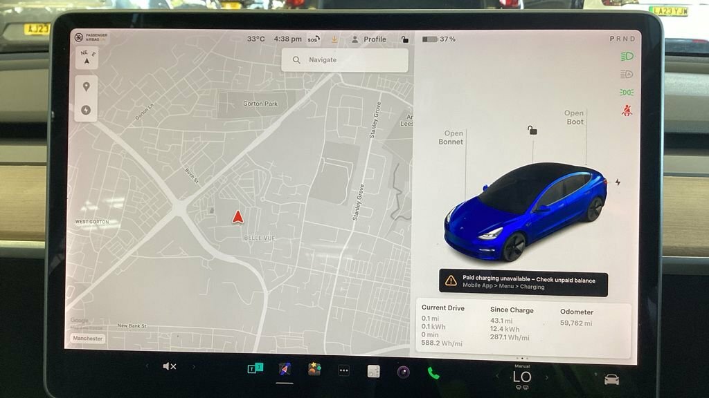 Tesla Model 3 Saloon Blue #5