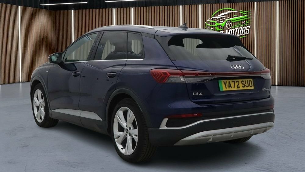 Audi Q4 E Tron Suv Blue #5