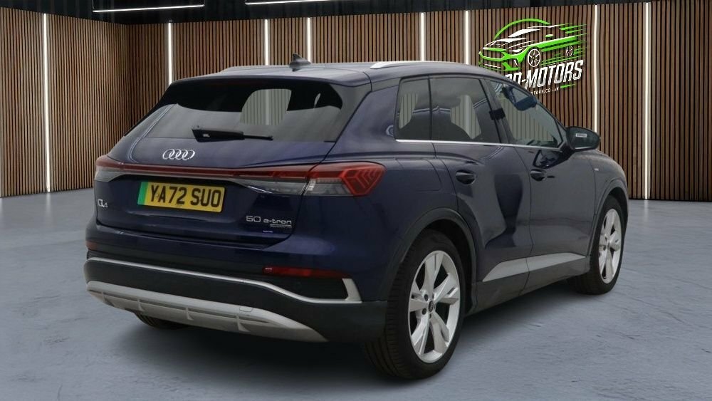 Audi Q4 E Tron Suv Blue #4