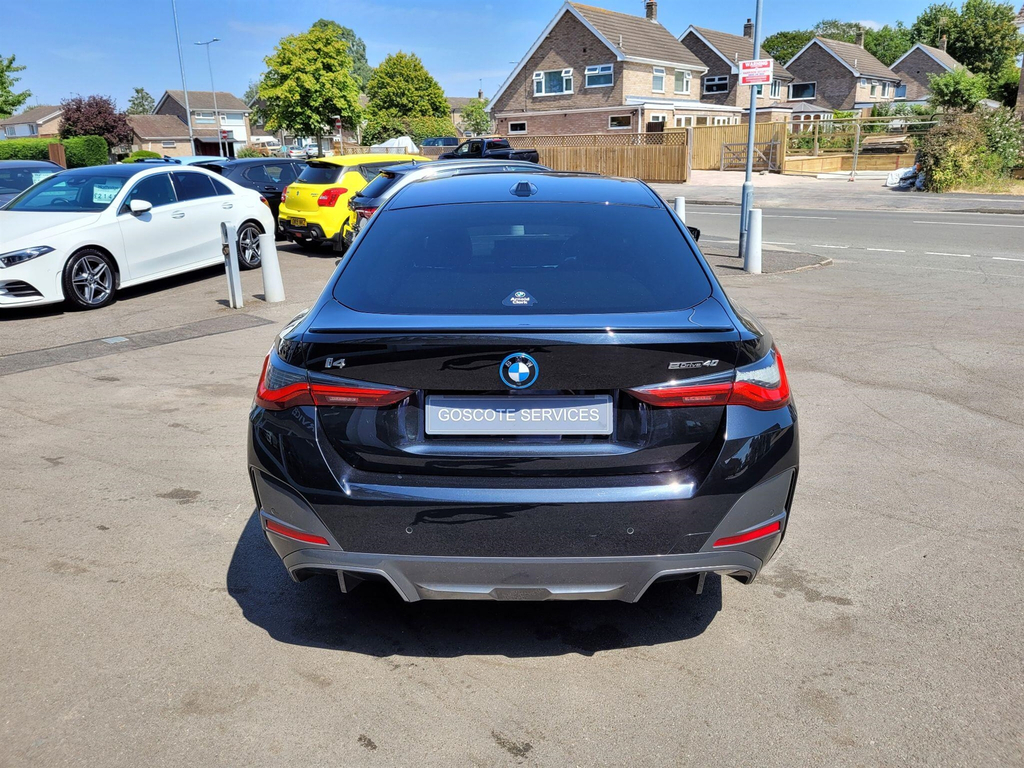 BMW i4 40 83.9Kwh M Sport Gran Coupe Edrive YG22VAH Black #4