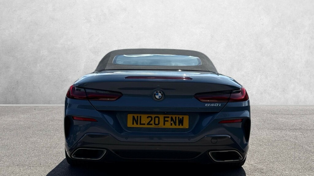 BMW 8 Series Convertible Blue #4