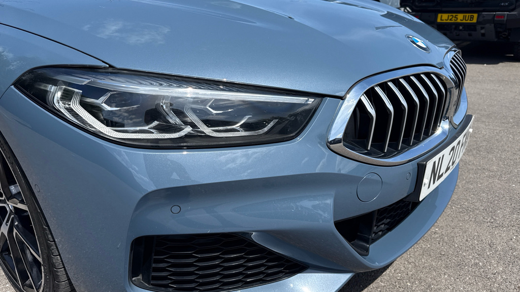 BMW 8 Series Convertible Blue #6