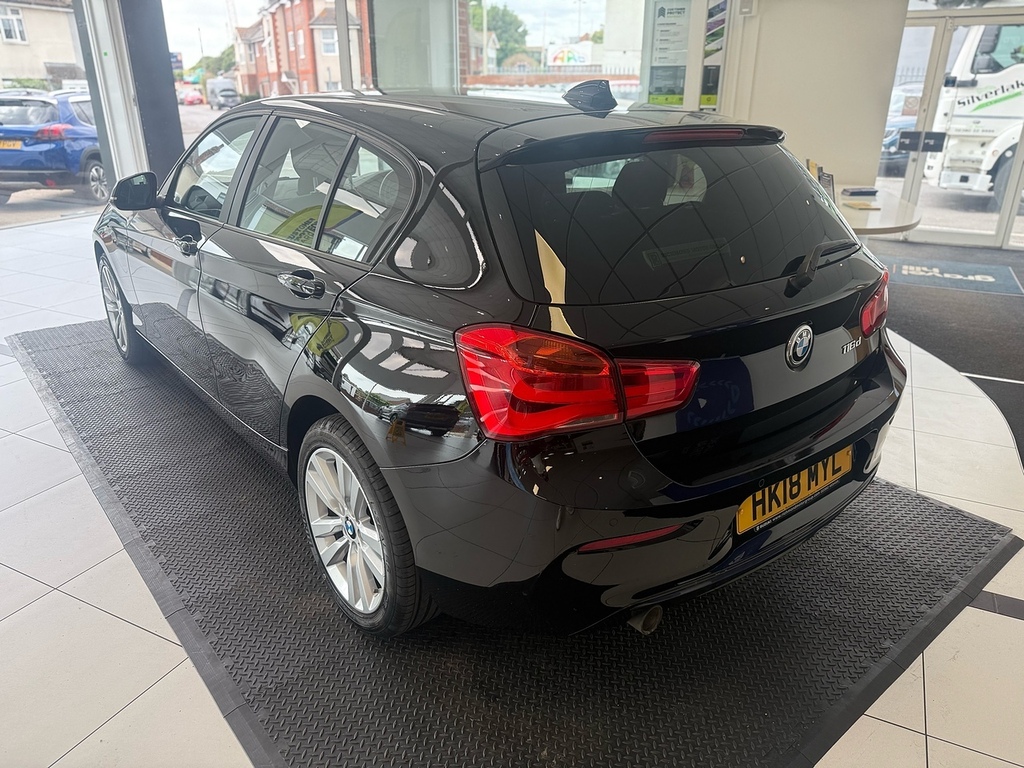 BMW 1 Series 1.5 116D Sport Hatchback Euro 6 HK18MYL Black #5