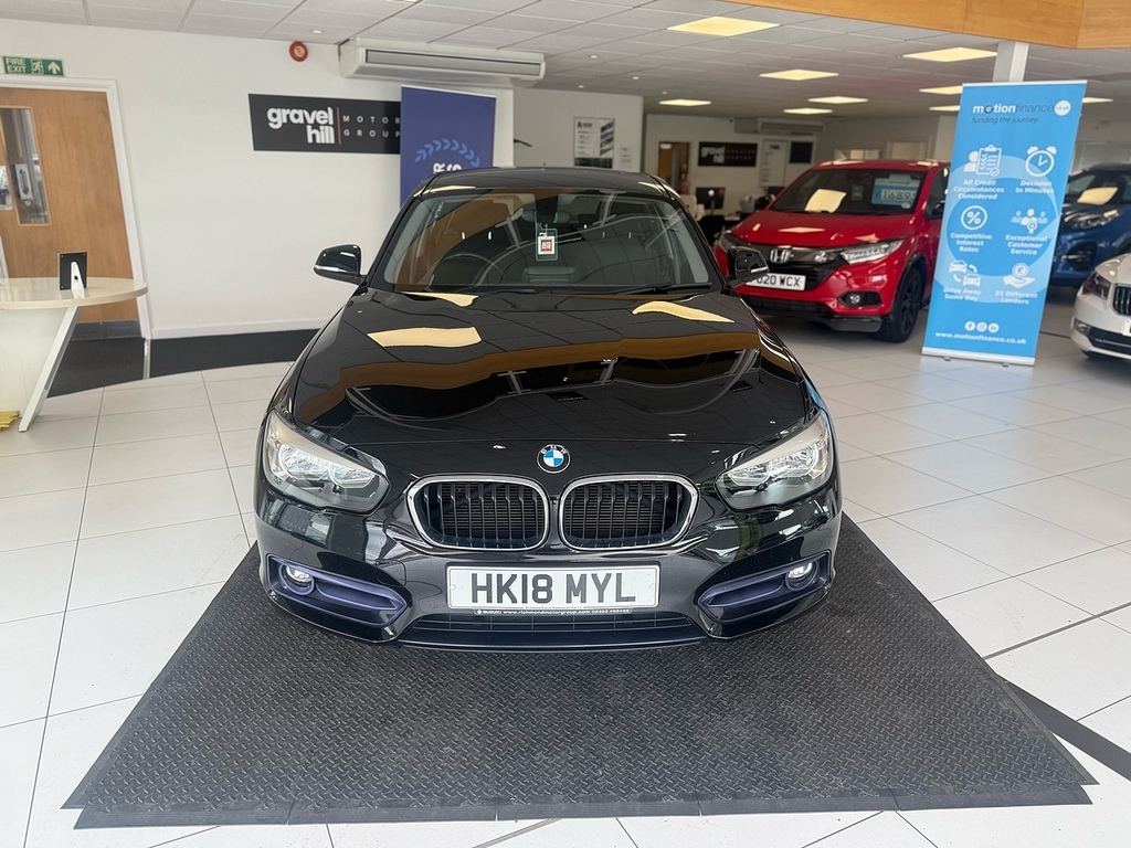 BMW 1 Series 1.5 116D Sport Hatchback Euro 6 HK18MYL Black #2