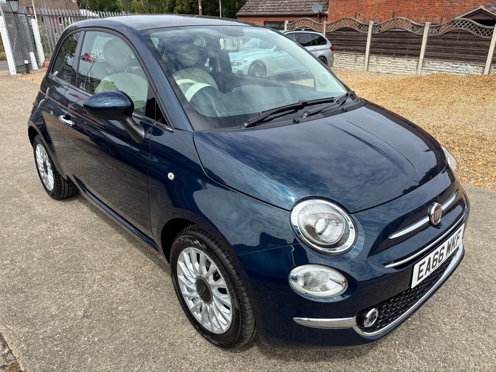 Fiat 500 1.2 Lounge Euro 6 S S Blue