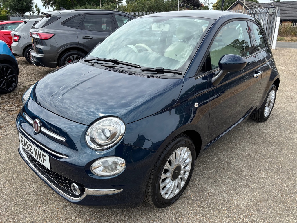 Fiat 500 1.2 Lounge Euro 6 S S EA66WKF Blue #3