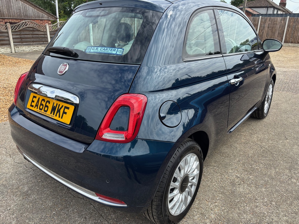 Fiat 500 1.2 Lounge Euro 6 S S EA66WKF Blue #6