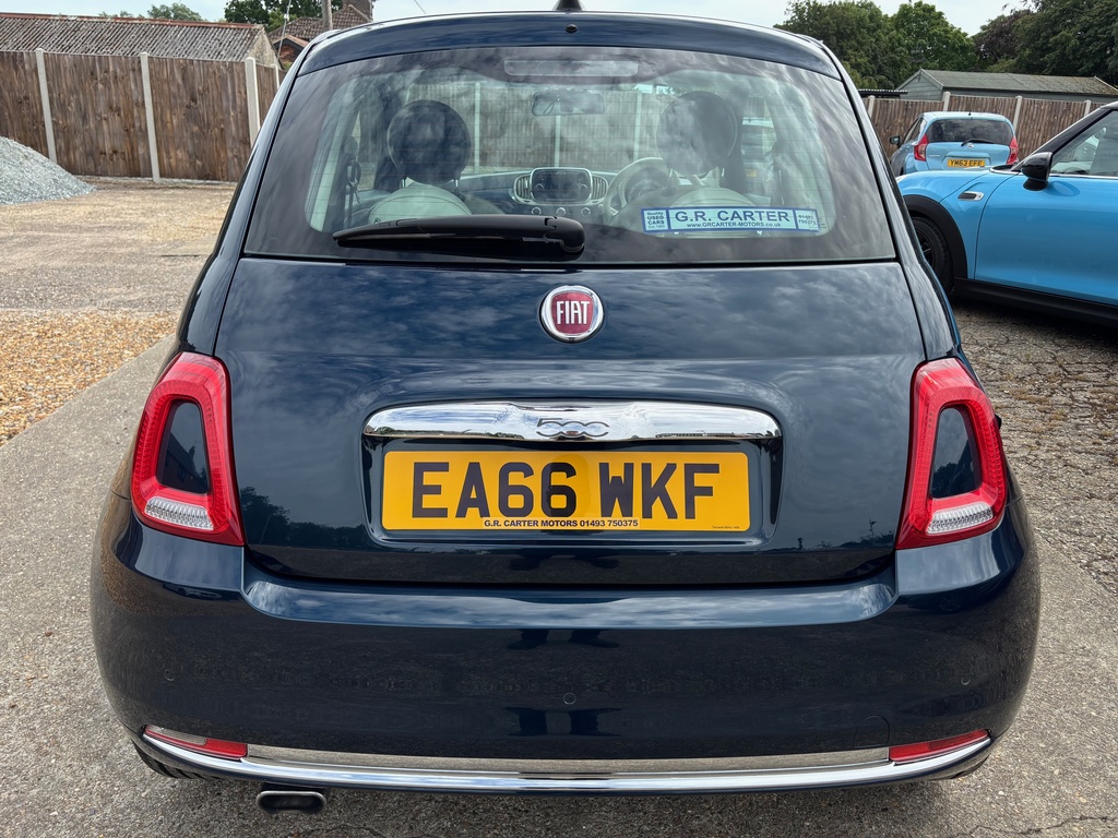 Fiat 500 1.2 Lounge Euro 6 S S EA66WKF Blue #5