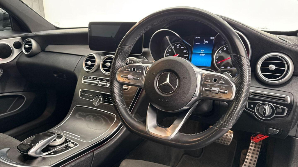 Mercedes-Benz C Class 2.0 Amg Line Premium G-tronic Euro 6 Ss Black #3
