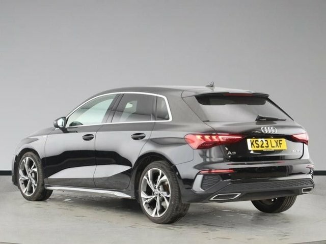 Audi A3 2023 1.0 Tfsi 30 S Line Sportback S Tro KS23LXF Black #3