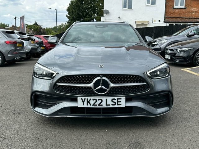 Mercedes-Benz C Class 2022 1.5 C200h Mhev Amg Line Premium Estate Grey #2