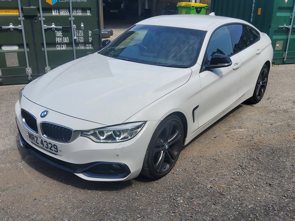 BMW 4 Series Gran Coupe Coupe 420D Sport Gran Coupe 2016 MRZ4329 White #4