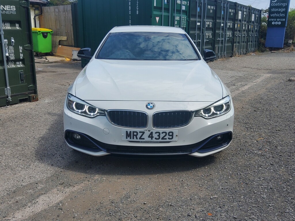 BMW 4 Series Gran Coupe Coupe 420D Sport Gran Coupe 2016 MRZ4329 White #3