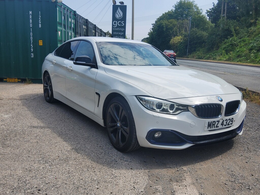 BMW 4 Series Gran Coupe Coupe 420D Sport Gran Coupe 2016 MRZ4329 White #2
