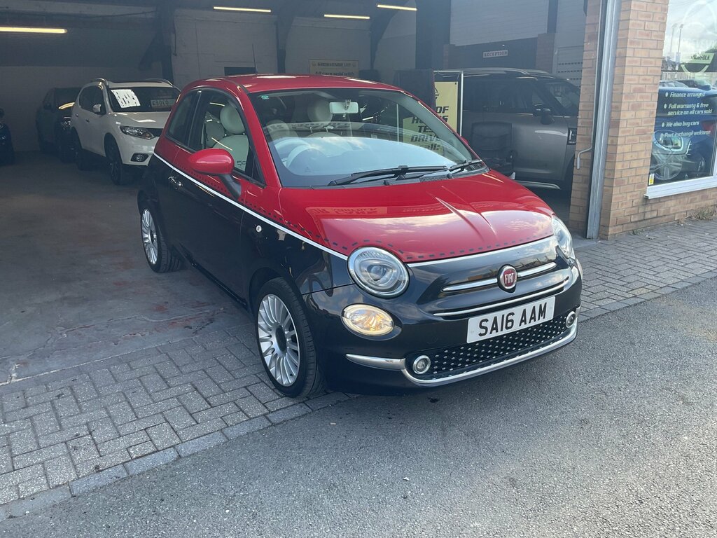 Fiat 500 1.2 Lounge Hatchback Euro 6 Ss SA16AAM Black #6
