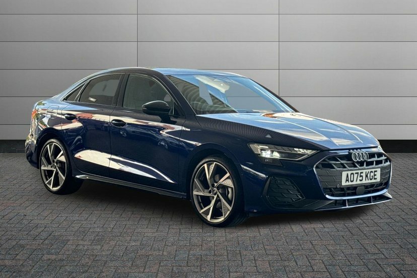 Audi A3 2.0 Tdi 35 Black Edition Saloon S Troni Blue