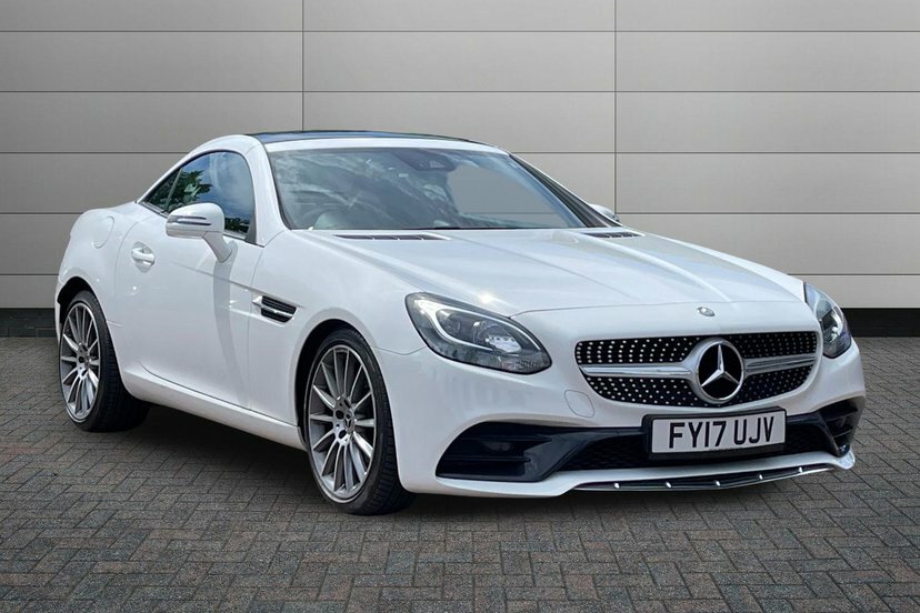 Mercedes-Benz SLC Slc250d Amg Line Convertible FY17UJV White #2