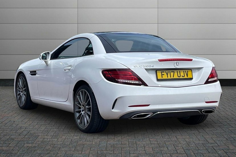 Mercedes-Benz SLC Slc250d Amg Line Convertible FY17UJV White #3