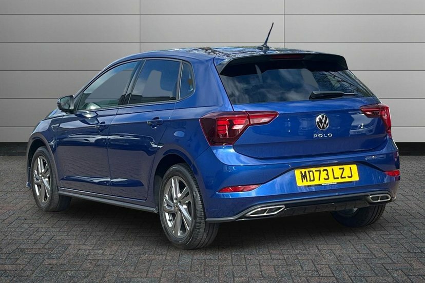 Volkswagen Polo 1.0 Tsi R-line Hatchback 95 Ps MD73LZJ Blue #3