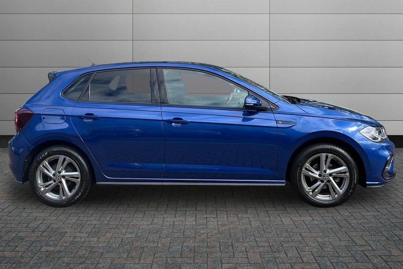 Volkswagen Polo 1.0 Tsi R-line Hatchback 95 Ps MD73LZJ Blue #4