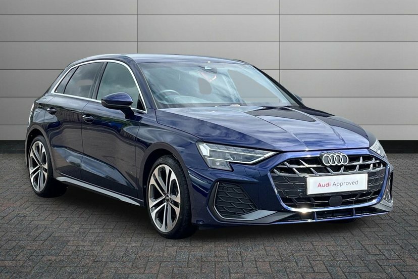 Audi A3 2.0 Tdi 35 S Line Sportback S Tronic 1 Blue