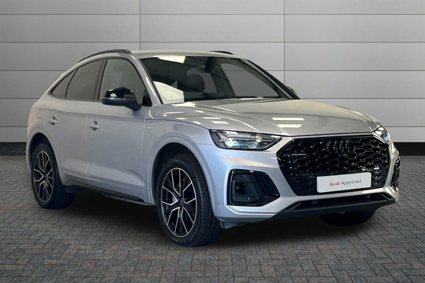Audi Q5 2.0 Tdi 40 Black Edition Sportback S Tr Silver