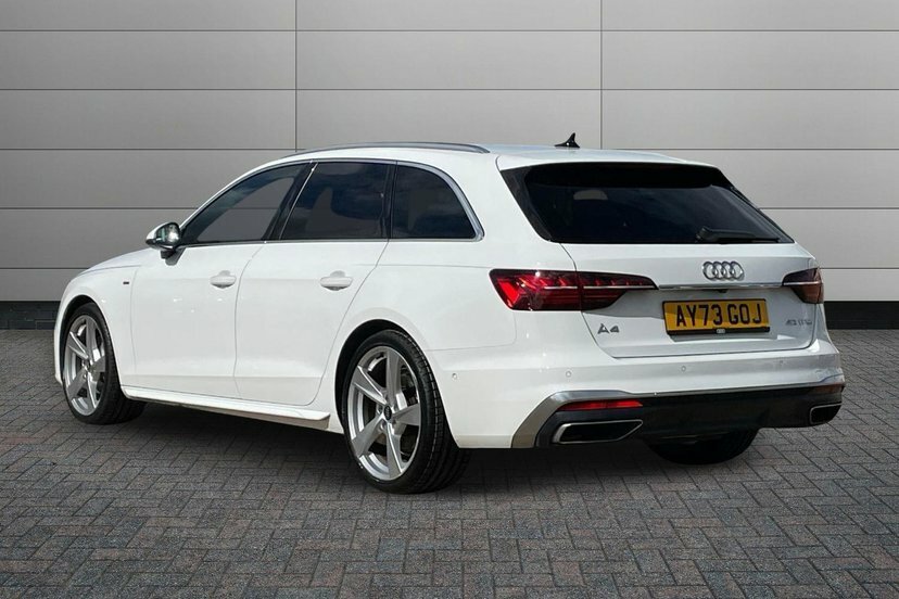 Audi A4 Avant 2.0 Tfsi 40 S Line Estate S Tronic 204 AY73GOJ White #3