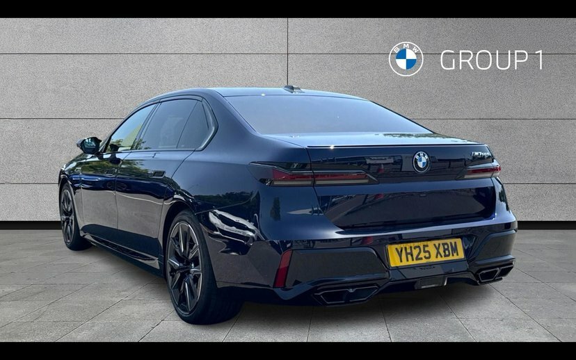 BMW 7 Series M760e Xdrive Blue #2