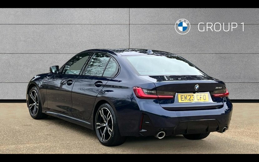 BMW 3 Series 320I M Sport Saloon EK23CFO Blue #4