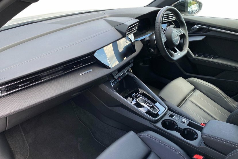 Audi A3 2.0 Tdi 35 Black Edition Sportback S Tr LN75NZA White #2