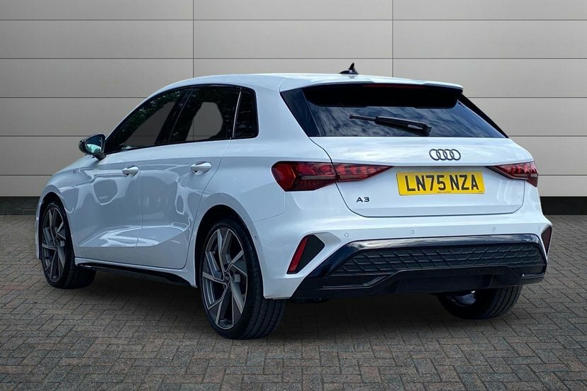 Audi A3 2.0 Tdi 35 Black Edition Sportback S Tr LN75NZA White #3