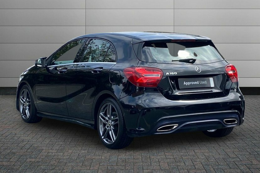 Mercedes-Benz A Class 1.6 A160 Amg Line Premium Plus Hatchback Pet FG67ATY Black #2