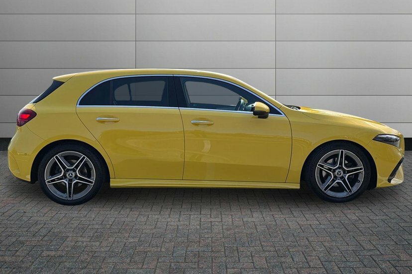 Mercedes-Benz A Class 1.3 A200h Mhev Amg Line Executive Hatchback BG73GRK Yellow #3