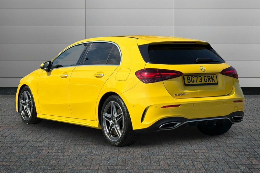 Mercedes-Benz A Class 1.3 A200h Mhev Amg Line Executive Hatchback BG73GRK Yellow #2