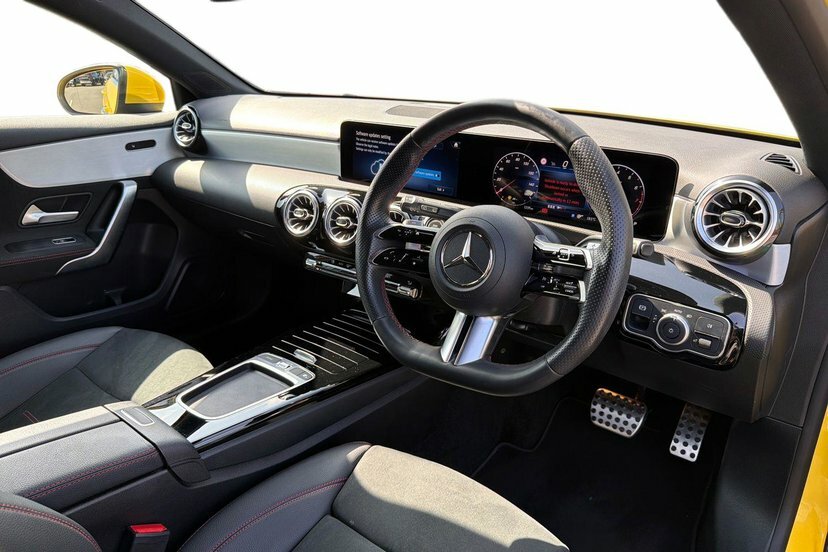 Mercedes-Benz A Class 1.3 A200h Mhev Amg Line Executive Hatchback BG73GRK Yellow #5