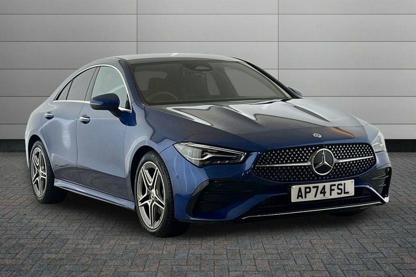 Mercedes-Benz CLA Class Cla180h Mhev Amg Line Executive Coupe Blue