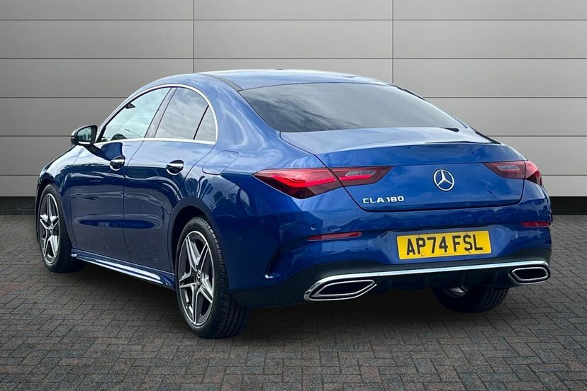 Mercedes-Benz CLA Class Cla180h Mhev Amg Line Executive Coupe AP74FSL Blue #3