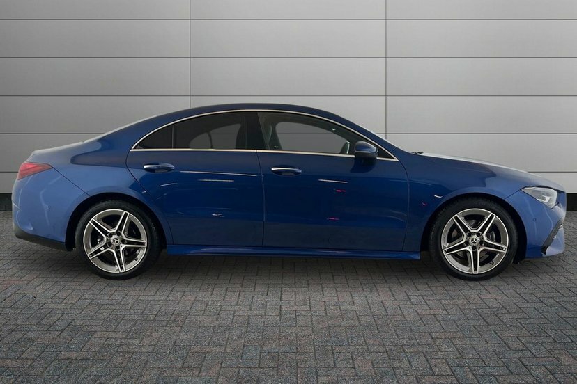 Mercedes-Benz CLA Class Cla180h Mhev Amg Line Executive Coupe AP74FSL Blue #5